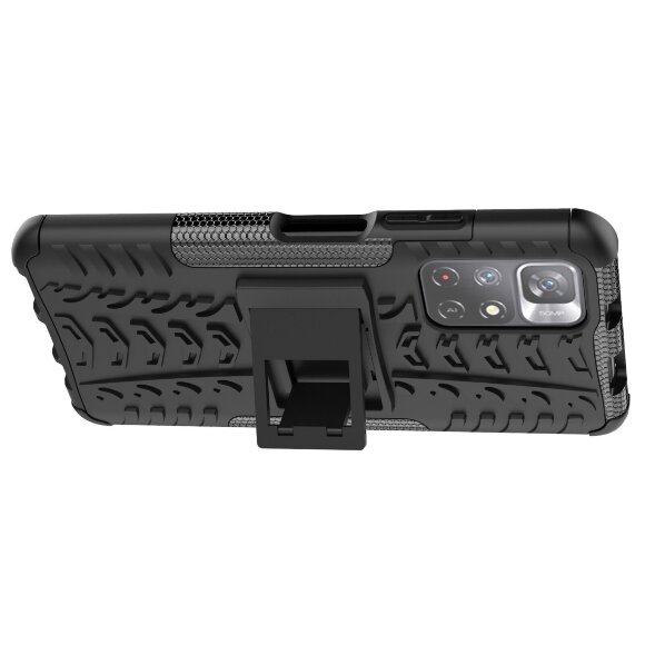 Чехол Hybrid Armor для Xiaomi Poco M4 Pro 5G (черный)