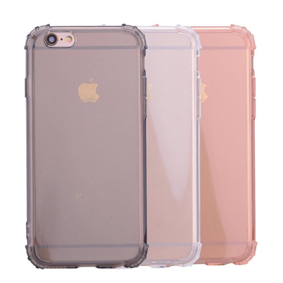 Силиконовый чехол с усиленными бортиками для iPhone 6s / iPhone 6 (розовый) Силиконовый чехол с усиленными бортиками для iPhone 6s / iPhone 6 (розовый)