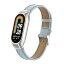 Кожаный ремешок для Xiaomi Mi Smart Band 8, Xiaomi Mi Band 8 (голубой)