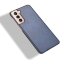 Кожаная накладка-чехол для Samsung Galaxy S21+ (Plus) (синий)