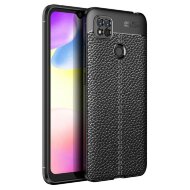Чехол-накладка Litchi Grain для Xiaomi Redmi 10A (черный)