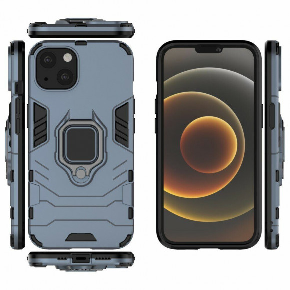 Чехол Armor Ring Holder для iPhone 13 (темно-синий) Чехол Armor Ring Holder для iPhone 13 (темно-синий)