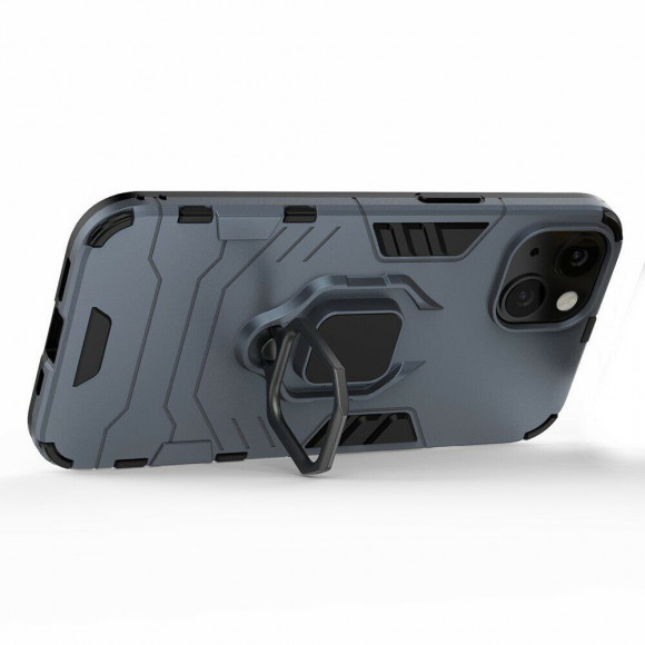 Чехол Armor Ring Holder для iPhone 13 (темно-синий) Чехол Armor Ring Holder для iPhone 13 (темно-синий)