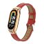 Кожаный ремешок для Xiaomi Mi Smart Band 8, Xiaomi Mi Band 8 (красный)