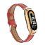Кожаный ремешок для Xiaomi Mi Smart Band 8, Xiaomi Mi Band 8 (красный)