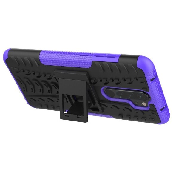 Чехол Hybrid Armor для Xiaomi Redmi Note 8 Pro (черный + фиолетовый)