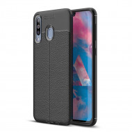 Чехол-накладка Litchi Grain для Samsung Galaxy M30 / Galaxy A40s (черный) Чехол-накладка Litchi Grain для Samsung Galaxy M30 / Galaxy A40s (черный)