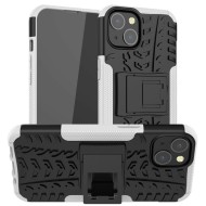Чехол Hybrid Armor для iPhone 13 (черный + белый)