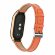 Кожаный ремешок для Xiaomi Mi Smart Band 8, Xiaomi Mi Band 8 (оранжевый)