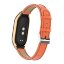 Кожаный ремешок для Xiaomi Mi Smart Band 8, Xiaomi Mi Band 8 (оранжевый)