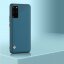 Чехол из искусственной кожи для Samsung Galaxy S20 Plus (серо-синий)