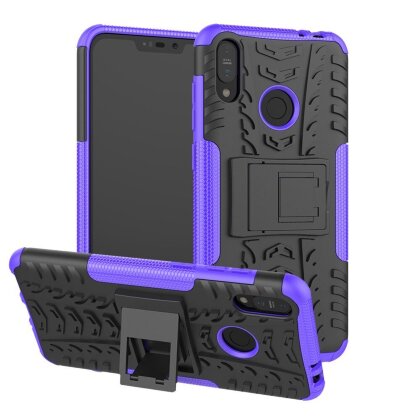 Чехол Hybrid Armor для ASUS Zenfone Max (M2) ZB633KL (черный + фиолетовый)