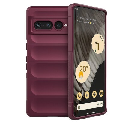 Чехол Magic Shield для Google Pixel 7 Pro (темно-красный)