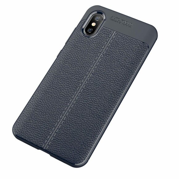 Чехол-накладка Litchi Grain для Xiaomi Mi 8 Pro / Mi 8 Explorer Edition (темно-синий) Чехол-накладка Litchi Grain для Xiaomi Mi 8 Pro / Mi 8 Explorer Edition (темно-синий)