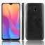 Кожаная накладка-чехол для Xiaomi Redmi 8A (черный)
