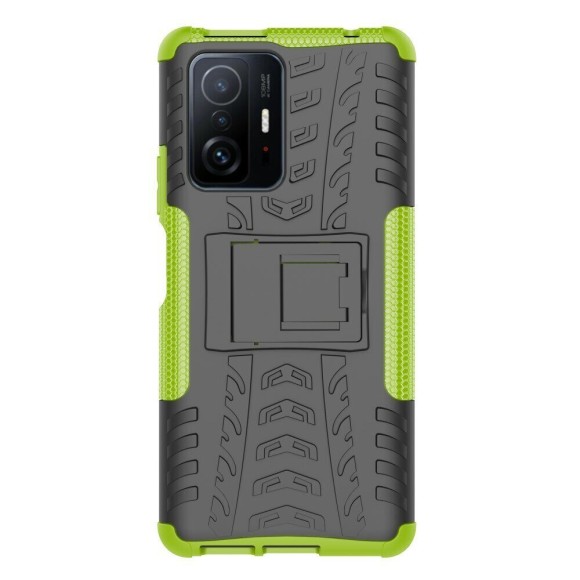 Чехол Hybrid Armor для Xiaomi 11T / Xiaomi 11T Pro (черный + зеленый) Чехол Hybrid Armor для Xiaomi 11T / Xiaomi 11T Pro (черный + зеленый)