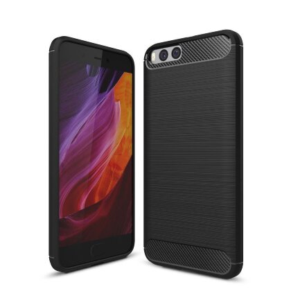 Чехол-накладка Carbon Fibre для Xiaomi Mi6 (черный)