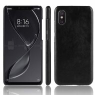 Чехол Litchi Texture для Xiaomi Mi 8 Pro (черный)