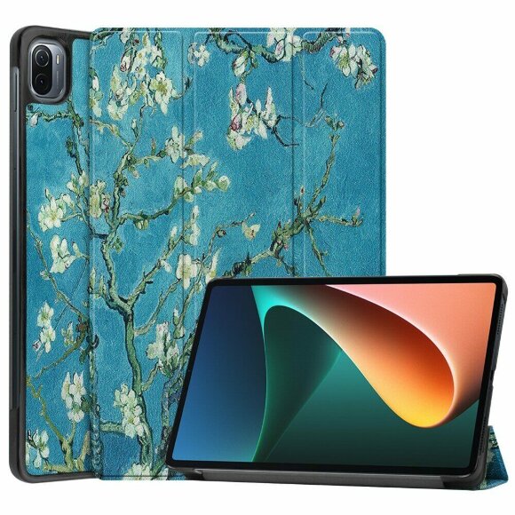 Чехол Smart Case для Xiaomi Pad 5 / Pad 5 Pro 11 дюймов (Apricot Flowers)