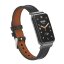 Кожаный ремешок для Xiaomi Smart Band 7 Pro (черный)