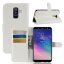 Чехол с визитницей для Samsung Galaxy A6+ (Plus) (белый)