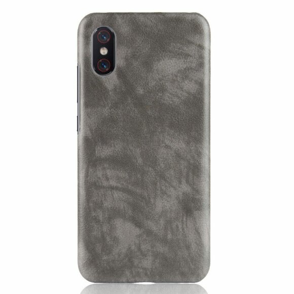 Чехол Litchi Texture для Xiaomi Mi 8 Pro (серый) Чехол Litchi Texture для Xiaomi Mi 8 Pro (серый)