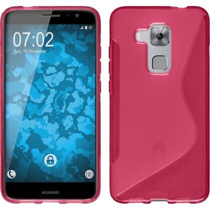 Нескользящий чехол для Huawei Nova Plus / Huawei G9 Plus (малиновый)