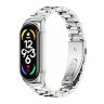 Стальной браслет для Xiaomi Smart Band 7 (серебристый)