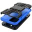 Чехол Hybrid Armor для iPhone 13 (черный + голубой)