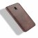 Кожаная накладка-чехол для Xiaomi Redmi 8A (коричневый)