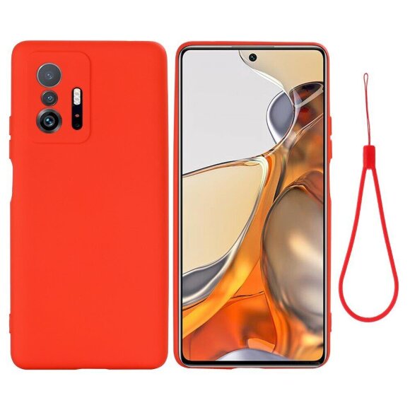 Силиконовый чехол Mobile Shell для Xiaomi 11T / Xiaomi 11T Pro (красный) Силиконовый чехол Mobile Shell для Xiaomi 11T / Xiaomi 11T Pro (красный)