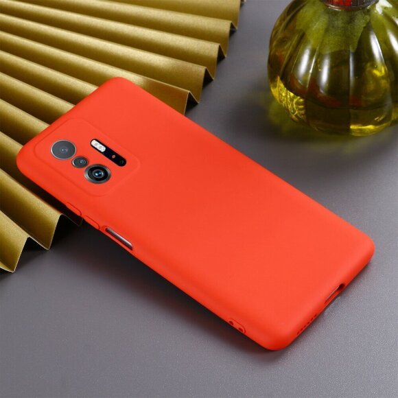 Силиконовый чехол Mobile Shell для Xiaomi 11T / Xiaomi 11T Pro (красный) Силиконовый чехол Mobile Shell для Xiaomi 11T / Xiaomi 11T Pro (красный)