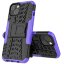Чехол Hybrid Armor для iPhone 13 (черный + фиолетовый)