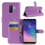Чехол с визитницей для Samsung Galaxy A6+ (Plus) (фиолетовый)