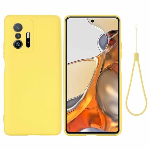 Силиконовый чехол Mobile Shell для Xiaomi 11T / Xiaomi 11T Pro (желтый) Силиконовый чехол Mobile Shell для Xiaomi 11T / Xiaomi 11T Pro (желтый)