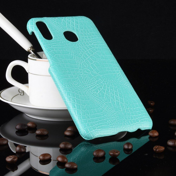 Чехол-накладка Crocodile Texture для Samsung Galaxy A30 / Galaxy A20 (сине-зеленый) Чехол-накладка Crocodile Texture для Samsung Galaxy A30 / Galaxy A20 (сине-зеленый)