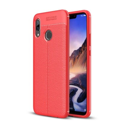 Чехол-накладка Litchi Grain для Huawei nova 3 (красный)