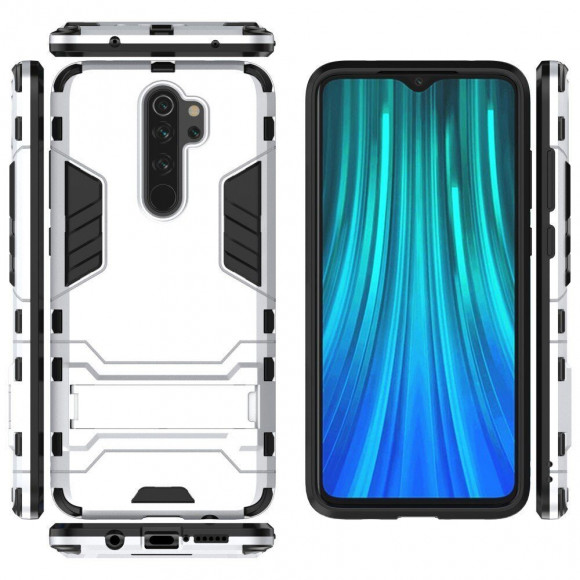 Чехол Duty Armor для Xiaomi Redmi Note 8 Pro (серебряный)