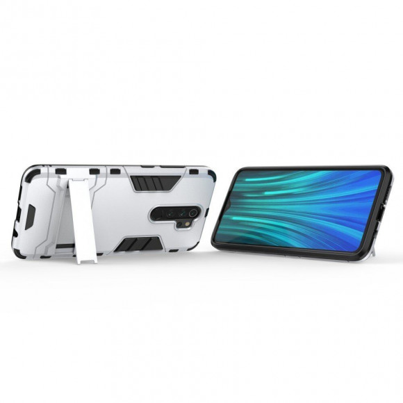 Чехол Duty Armor для Xiaomi Redmi Note 8 Pro (серебряный)