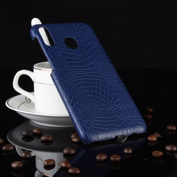 Чехол-накладка Crocodile Texture для Samsung Galaxy A30 / Galaxy A20 (темно-синий) Чехол-накладка Crocodile Texture для Samsung Galaxy A30 / Galaxy A20 (темно-синий)