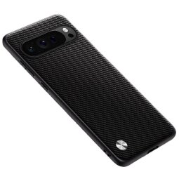 Чехол из искусственной кожи для Google Pixel 9, Pixel 9 Pro (карбон)
