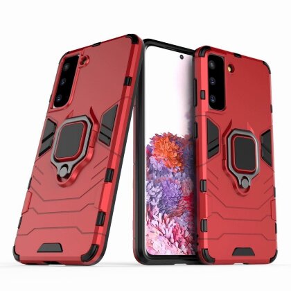 Чехол Armor Ring Holder для Samsung Galaxy S21+ (Plus) (красный)