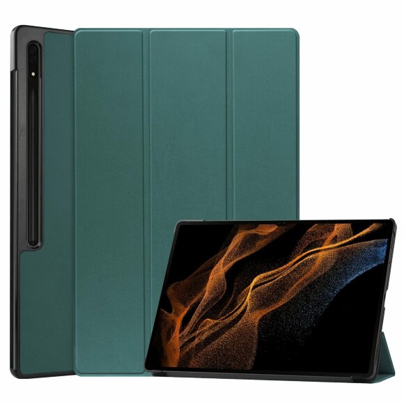 Планшетный чехол для Samsung Galaxy Tab S8 Ultra SM-X900, SM-X906 (зеленый)