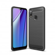 Чехол-накладка Carbon Fibre для Samsung Galaxy A10s (черный) Чехол-накладка Carbon Fibre для Samsung Galaxy A10s (черный)