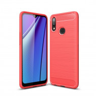 Чехол-накладка Carbon Fibre для Samsung Galaxy A10s (красный) Чехол-накладка Carbon Fibre для Samsung Galaxy A10s (красный)