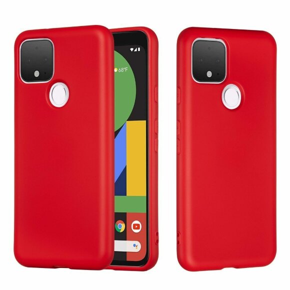 Силиконовый чехол Mobile Shell для Google Pixel 4a 5G (красный)