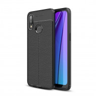 Чехол-накладка Litchi Grain для Samsung Galaxy A10s (черный) Чехол-накладка Litchi Grain для Samsung Galaxy A10s (черный)