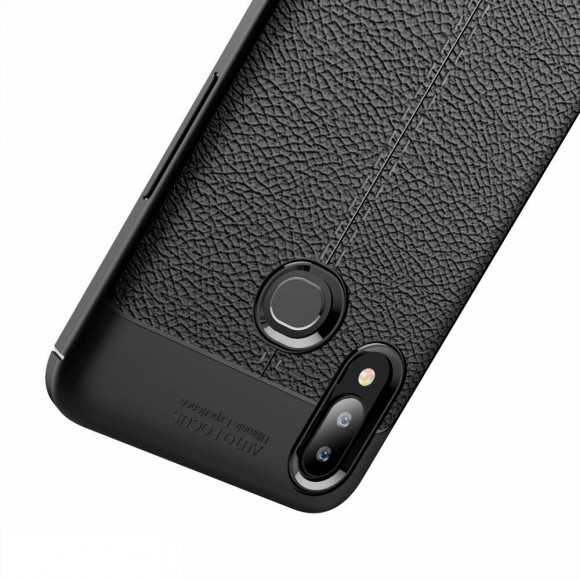 Чехол-накладка Litchi Grain для Samsung Galaxy A10s (черный) Чехол-накладка Litchi Grain для Samsung Galaxy A10s (черный)