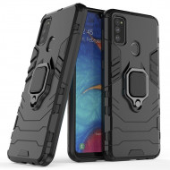 Чехол Armor Ring Holder для Samsung Galaxy M30s / Galaxy M21 (черный) Чехол Armor Ring Holder для Samsung Galaxy M30s / Galaxy M21 (черный)