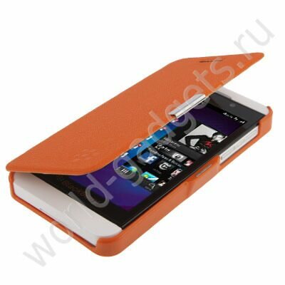 Горизонтальный чехол - flip для Blackberry Z10 (оранжевый)